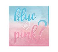 Amscan 512703 - The Big Gender Reveal Party Luncheon Napkins - 16 Pack