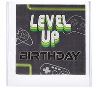 Amscan 512948-55 - Level Up Gamers Kids Birthday Party Luncheon Napkins - 16 Pack