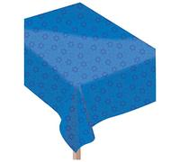 Amscan 570268 Tablecover Flannel Bk Hanukkah, Blue