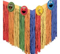 Amscan 5728251 Everyday Sesame Street Skirt-29 x 10' | Multicolor | 1 Pc. Table Skirt