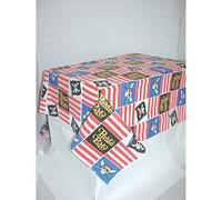 amscan 578221 Pirate Party Plastic Tablecover - 1 Pc Tablecover (Single),Multicolored