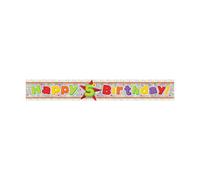Amscan 5Th Birthday Holographic Foil Banner Multicoloured (9Ft)