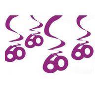 Amscan 60Th Birthday Swirl Decoration Pink (One Size)