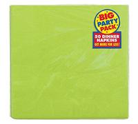 Amscan 62215-53 Kiwi Green 2-Ply Dinner Napkins Value Pack 40cm-50 Pcs