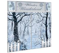 amscan 670699 Snowy Winter Wonderland Scene Setter(5-Piece) -1 Pack