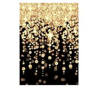 amscan 670732 - Hollywood G&G Cascading Lights Scene Setter Room Roll 1.21M X 12.19M - Glitz & Glam