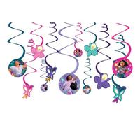 Amscan 672812 Encanto Spiral Decor-13CM | Multicolor | 12 Pcs. Decors