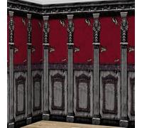amscan 676108-55 Scene Setter Decorative Rolls Gothic Mansion Plastic 121 x 609 cm Multi-Coloured