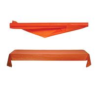 amscan 77020-05 - 30m/76m Plastic Table Cloths Party Event Banquet Supplies Cover Rolls Tablerolls, Orange