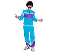(PKT) (9905146) Adult Mens 80s Shell Suit Man Costume (Extra Large)