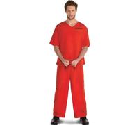Amscan 8406824 Incarcerated Adult Standard | Red | 1 Pc. Costume, Multicolor