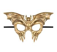 Amscan 8408234 Winged Skull Mask-46cm x 25cm | Gold | 1 Pc