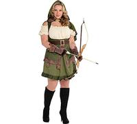 amscan 844571 Adult Ladies Robin Hoodie Costume Fancy Dress Costume (UK Dress 8-10)