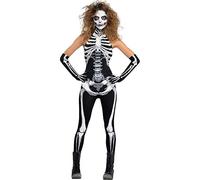 amscan 844608 Adults Sexy Bone-A-Fied Babe Fancy Dress Halloween Skeleton Costume UK Dress 10-12
