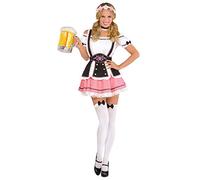 amscan 844609-55 Adults Oktobermiss Fancy Dress Bavarian Oktoberfest Costume (UK Dress Size 14-16)