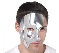 Amscan 848225 Phantom Mask | Silver | Plastic | 1 Pc, Multicolor, Standard
