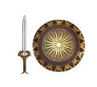 amscan 849380-55 - Ww Sword And Shield, Gold/Brown