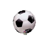 amscan 874709 Football Soccer Ball Mini Foil Balloon - 1 PC, Multi-Coloured