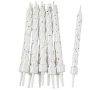 amscan 9900750 10 Candles White/glitt. w. ho.