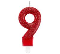 amscan 9900770 Candle num. 9 Glitter