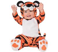 amscan 9900892 - Toddler Tiny Tiger Hooded Jumpsuit Fancy Dress Costume Age: 12-24 Months