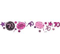 1.2Oz 70Th Pink Sparkles Confetti