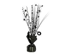 Amscan 9901984 - Black Foil Spray Centrepiece & Balloon Weight - 30cm