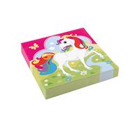 Amscan 9902103 - Rainbow Unicorn Kids Birthday Party Luncheon Napkins - 16 Pack