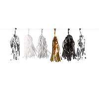 Amscan 9902279 Golden Wishes Tassle Garland