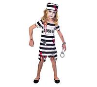 amscan 9902661 Child Girls Zombie Convict Jumpsuit Boys Halloween Fancy Dress Costume Age: 5-6 Years
