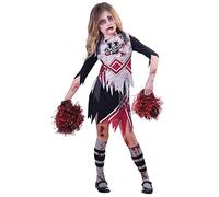amscan 9902692 Childs Zombie Cheerleader Fancy Dress Halloween Costume High School Outfit (9-10 Years)