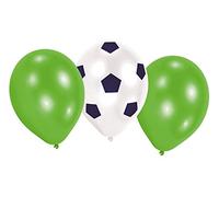 Amscan 9903017 - Kicker Football Party 9" Latex Balloons - 6 Pack