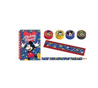 amscan 9903181 Stationary Set with Mickey Mouse Design-16 Pcs, red