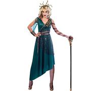 amscan (PKT) (9903578) Adult Ladies Medusa Costume Dress (UK 10-12)