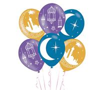 Amscan 9903728 Balloon:6Pk 11In Eid