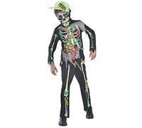 amscan 9903742 Boys Neon Zombie Boy Halloween Fancy Dress Costume Age 5-7 Years