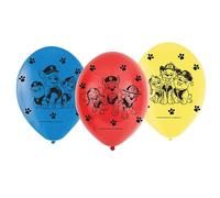 Amscan 9903825 Paw Patrol Latex Balloons, Pack of 6, Balloons