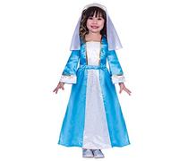 amscan 9904070 - Kids Mary Dress & Headpiece Girls Christmas Nativity Fancy Dress Costume Age: 5-6 Years