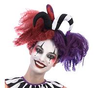 amscan 9904168 Adults Harlequin Heartbreaker Fancy Dress Halloween Wig