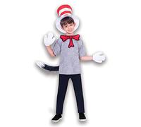 amscan 9904193 - Kids Dr Suess Cat In The Hat Fancy Dress Accessory Kit - Hat, Neck Bow, Gloves & Tail Age: 4-12 Yrs