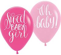 Amscan 9904498 Balloon: 11' Floral Baby 6Pk