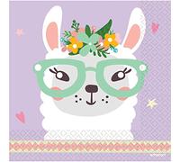 Amscan 9904587 - Llama Kids Birthday Party Luncheon Napkins - 16 Pack