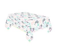 Amscan 9904595 - Narwal Birthday Party Plastic Table Cover - 1.8m x 1.2m