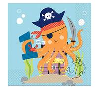 Amscan 9904650 - Ahoy Baby's 1st Birthday Party Luncheon Napkins - 16 Pack