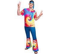 amscan (PKT) (9906999) Adult Ladies Hippy Chick Costume (UK 16-18)