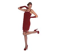 amscan 9905788 Adults Womens Red 1920's Red Flapper Dress Fancy Dress Costume UK Dress Size 10-12