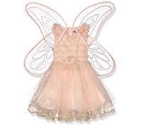 amscan 9905937 Classic Peach Fairy Costume with Detachable Glitter Wings - Age 3-4 Years - 1 PC, Pink