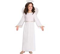amscan 9906009 Girls Christmas Nativity Angel Fancy Dress Costume Outfit (Age 4-6 years)