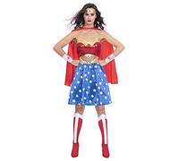 amscan 9906148 Ladies Warner Bros Wonder Woman Fancy Dress Superhero Costume (UK Dress 18-20)