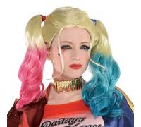 Official Harley Quinn Suicide Squad Pig Tail Hair Wig Warner Bros Movie Birds